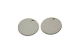 Steel Round Charm, Stainless Steel Round Charms With 1 Hole, Geometric Findings (13x0.80mm) SMP2568