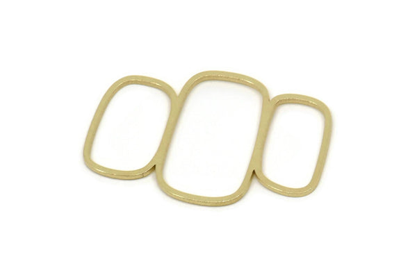Brass Charm, Raw Brass, Brass Pendants, Irregular Charms, Brass Irregular Shaped Charms (30x20x0.80mm) SMP2589