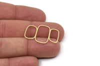 Brass Charm, Raw Brass, Brass Pendants, Irregular Charms, Brass Irregular Shaped Charms (30x20x0.80mm) SMP2589