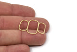 Brass Charm, Raw Brass, Brass Pendants, Irregular Charms, Brass Irregular Shaped Charms (30x20x0.80mm) SMP2589