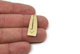 Brass Face Charm, Raw Brass Irregular Shaped Face Charm With 1 Hole, Face Shaped Jewelry, Findings (30x10x0.80mm) SMP2605