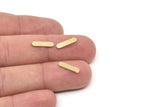 Brass Oval Blank, Raw Brass Tiny Oval Shaped Blanks, Brass Findings, Stamping Blanks, For Stud, Geometric Findings (13x3x1mm) SMP2622