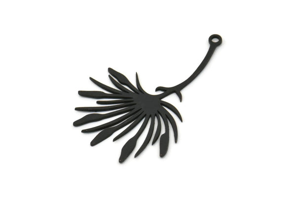 Siyah Karahindiba Tılsımı, 1 Döngülü 8 Oksitlenmiş Siyah Taraxacum Tılsımı, Bulgular (36x24x0,60 mm) SMP0034 A5554