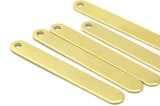 Brass Stamping Blanks, 10 Raw Brass Stamping Blanks, Charms (44x6mm) B0189