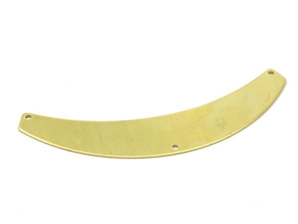 Raw Brass Choker -  2 Raw Brass Choker With 3 Holes (87x16 Mm)  Brs 149-13 (b0002)