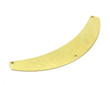Raw Brass Choker -  2 Raw Brass Choker With 3 Holes (87x16 Mm)  Brs 149-13 (b0002)