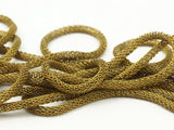 Brass Knitted Chain, 2 M (3mm) Raw Brass Mesh Chain Z140