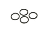 12mm Jump Rings - 24 Oxidized Black Brass Jump Rings (12x1.2mm) A0373