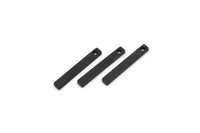 Siyah Küçük Çubuk, 1 Delikli 24 Oksitlenmiş Siyah Pirinç Çubuk, Bulgular (15x2x1mm) A0856