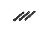 Siyah Küçük Çubuk, 1 Delikli 24 Oksitlenmiş Siyah Pirinç Çubuk, Bulgular (15x2x1mm) A0856