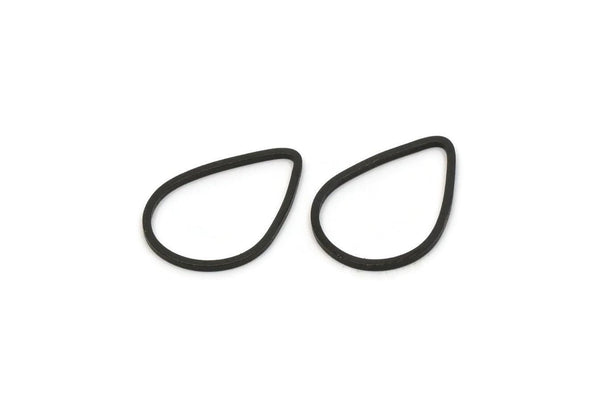 Siyah Damla Konnektörü, 24 Oksitlenmiş Siyah Pirinç Damla Konnektörü, Bulgular (17x12x0,80 mm) A4180