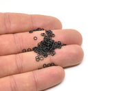 3mm Jump Ring - 250 Oxidized Black Brass Jump Rings (3x0.50mm) J001 A0359