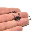 4mm Jump Rings - 250 Oxidized Black Brass Jump Rings (4x0.60mm) A0337