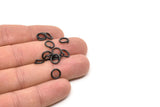 8 mm Halka - 50 Oksitlenmiş Siyah Pirinç Halka (8x1,2 mm) A0368