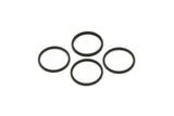 13mm Circle Connectors - 50 Oxidized Black Brass Circle Connectors (13x0.80mm) A3839