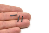 Siyah Küçük Çubuk, 1 Delikli 24 Oksitlenmiş Siyah Pirinç Çubuk, Bulgular (15x2x1mm) A0856