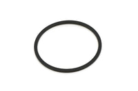 40mm Circle Connector, 4 Oxidized Black Brass Circle Connectors (40x2x1mm) Bs 1326