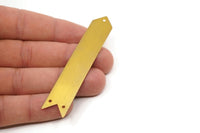 Brass Arrow Bracelet, 6 Arrow Raw Brass Bracelet Blanks With 3 Holes (15x80x0.80mm) C073