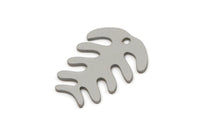 Steel Fish Bone Charm, Stainless Steel Fish Bone Charms With 1 Hole, Findings (20x15x0.80mm) SMP2755