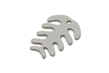 Steel Fish Bone Charm, Stainless Steel Fish Bone Charms With 1 Hole, Findings (20x15x0.80mm) SMP2755