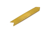 Brass Arrow Bracelet, 6 Arrow Raw Brass Bracelet Blanks With 3 Holes (15x80x0.80mm) C073