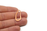 Copper Irregular Charm, Raw Copper Irregular Shaped Charms, Earring Findings (32x13x0.80mm) SMP2803 L002