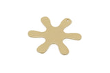 Brass Irregular Charm, Raw Brass Irregular Shaped Charms With 1 Hole, Findings (27.5x26x0.80mm) SY0353