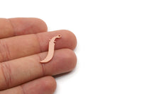 Copper Sword Charm, Raw Copper Sword Charms With 1 Loop, Earring Charm, Sword Findings (30x7x0.80mm) SMP2833