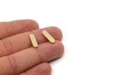 Brass Oval Blank, Raw Brass Oval Shaped Blanks, Brass Findings, Stamping Blanks (17x5x1.5mm) SY0356