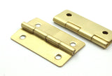 Brass Industrial Finding, 5 Raw Brass Hinges, Industrial Findings with 4 Holes , (36x23mm)  D0175 BS 1649
