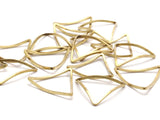 Brass Cambered Charm, 25 Raw Brass Cambered Triangles (19x19x19mm) Bs-1211