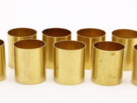 Brass Tube Bead, 10 Raw Brass Tubes (16x18mm) Bs 1488