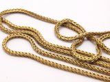 Tiny Snake Chain, 1M Raw Brass Square Chain (2.7mm) Bs 1370