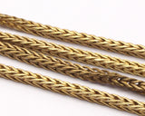 Tiny Snake Chain, 1M Raw Brass Square Chain (2.7mm) Bs 1370