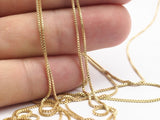 Tiny Cube Chain, 10M Cube Soldered Raw Brass Chain (0.80mm) Bs 1012