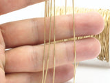 Tiny Cube Chain, 10M Cube Soldered Raw Brass Chain (0.80mm) Bs 1012
