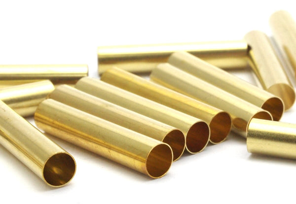 Brass Tube Bead, 25 Raw Brass Tubes (6x30mm) Bs 1534