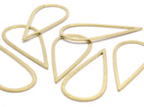 Drop Brass Charm, 10 Raw Brass Drop Connectors (42x18x1mm) Bs 1311
