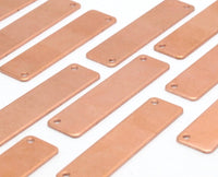 Personalized Copper Bar Blank, 10 Raw Copper Stamping Blanks (10x40x0.80mm) D0500