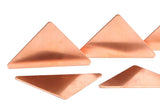 Copper Triangle Blank, 6 Raw Copper Triangle Blanks (56x41x41x0.80mm) D0497