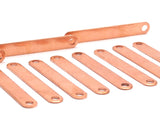 Copper Personalized Bar, 100 Raw Copper Stamping Connector, Blanks (6x44x0.80mm) D0524