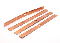 Copper Bracelet Blank, 3 Chevron Raw Copper Bracelet Stamping Blanks (10x145x1mm) D0532