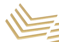 Brass Chevrons Necklace 12 Raw Brass Chevrons (50x3x0.80mm) D0417--N0634