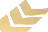 Brass Chevron Blank, Raw Brass Chevron Blanks (50x16x0.80mm) D0416--N0626