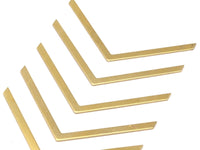 Tiny Chevron Charm, 30 Raw Brass Chevron Charms (60x3x0.80mm) A0862--N0640