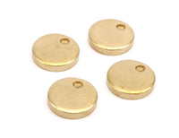 Brass Circle Blank, 6 Raw Brass Circle Blanks (15x3mm) Y227