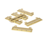 Brass Bracelet Parts, 25 Raw Brass Bracelet Parts, Connectors (35x10x0.80mm)  BRC153--D0414