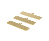 Bracelet Parts Connectors, 20 Raw Brass Bracelet Parts Connectors (40x10x0.80mm)  BRC153--D0414