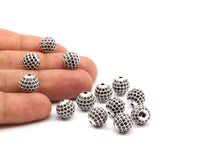 Cubic Zirconia Ball Bead, 1 Pc Navy Micro Pave Cz Cubic Zirconia 10 Mm Ball Bead W00003 B-4