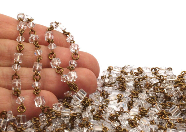 Vintage Last  Vintage Crystal Chain 2 Feet Z138
